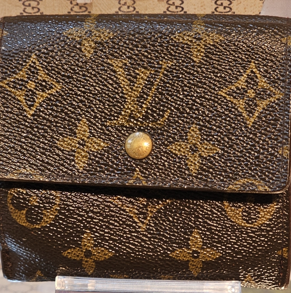Louis Vuitton Brown Compact Monogram Canvas Wallet